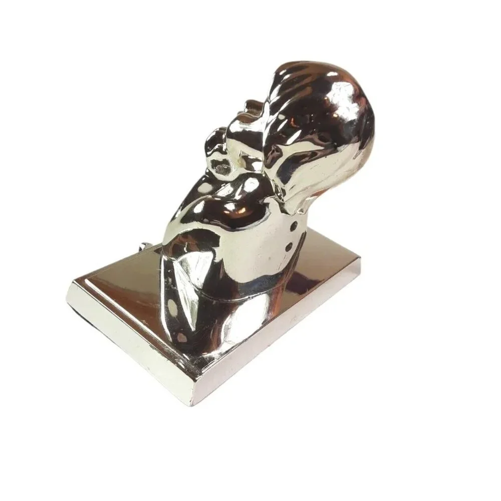 Metal Chrome‎ Angel Stocking Holder Hanger Shiny Design/GC